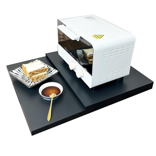 Hemousy Mikrowellen Untersatz | Auszug Mikrowellen| rutschfest AufbewahrungsFür Kaffeemaschine Reiskocher Auf Der Arbeitsplatte von Hemousy