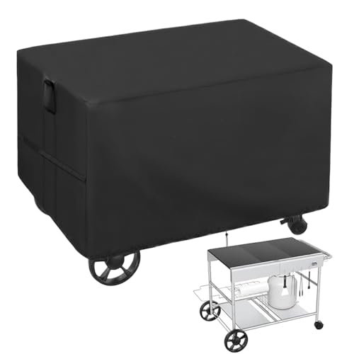 Hemousy Outdoor Grillwagen Abdeckung,Outdoor Pizzaofen Wagen Abdeckung | Oxford Stoff Schutzbezug Wasserdicht Ganzjahres Bezug Für Garten Terrasse von Hemousy