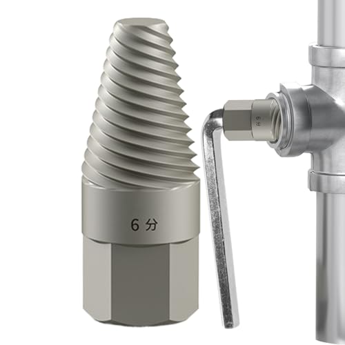 Hemousy Schraubenextraktor - Robuster Extraktor Für Abgebrochene Rohre Und Wasserhähne - Werkzeug Zur Schnellen Entfernung Mit Rutschfester Griff, Ergonomischer Ventillöser Für Defekte Schrauben von Hemousy