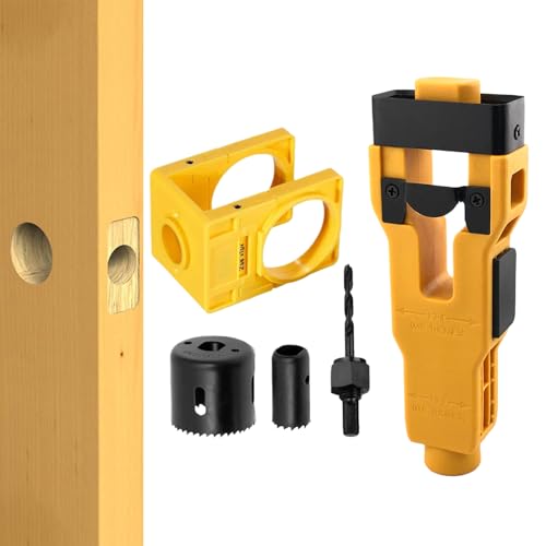 Hemousy Türlochbohrset | Installationsset Für Türgriffe | Haustür Balkon Garage Schrank Außenbereich Heimwerkerbedarf Hemousy Türlochbohrset | Installationsset Für Türgriffe | Haustür Balkon Garage Schrank Außenbereich Heimwerkerbedarf von Hemousy