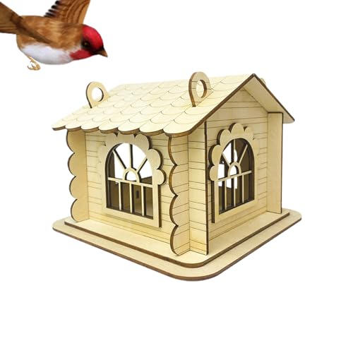 Hemousy Vogelhäuser Für Draußen | Vogelhaus Aus Holz | Vogelzubehör Für Terrasse Garten Balkon Hof Park Hemousy Vogelhäuser Für Draußen | Vogelhaus Aus Holz | Vogelzubehör Für Terrasse Garten Balkon Hof Park von Hemousy