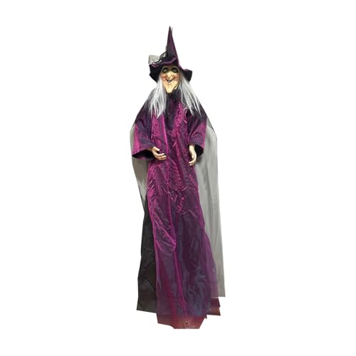 Motion Sensor Hexenverzierung blinkende LED -Augen, Fliegende Hexe Halloween, gruselige Halloween -Ornament, Urlaubsdekorationen für Gartengarten Klassenzimmer Eingang Masquerade Bälle Motion Sensor Hexenverzierung blinkende LED -Augen, Fliegende Hexe Halloween, gruselige Halloween -Ornament, Urlaubsdekorationen für Gartengarten Klassenzimmer Eingang Masquerade Bälle von Hemousy