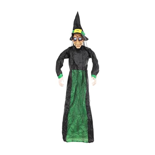 Motion Sensor Hexenverzierung blinkende LED -Augen, Fliegende Hexe Halloween, gruselige Halloween -Ornament, Urlaubsdekorationen für Gartengarten Klassenzimmer Eingang Masquerade Bälle Motion Sensor Hexenverzierung blinkende LED -Augen, Fliegende Hexe Halloween, gruselige Halloween -Ornament, Urlaubsdekorationen für Gartengarten Klassenzimmer Eingang Masquerade Bälle von Hemousy