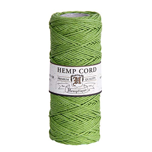 Hemptique #20 Hanfspule Hanfschnurspule, 9 kg, 60 m, Limettengrün, sonstiges, Mehrfarbig, 6.06 x 6.06 x 11.9 cm, 62 von Hemptique