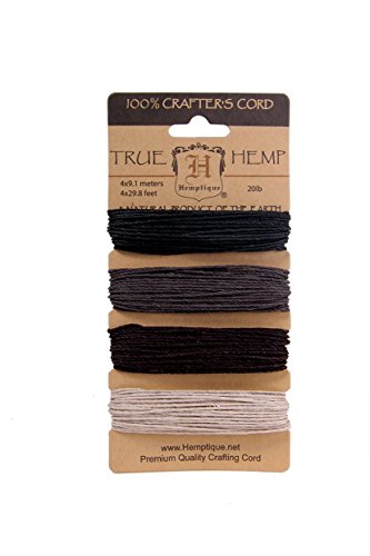 Hemptique 20 kg, mittlere Stärke, Hanf, 4-er Set, Design Birds of a Feather, Mehrfarbig von Hemptique