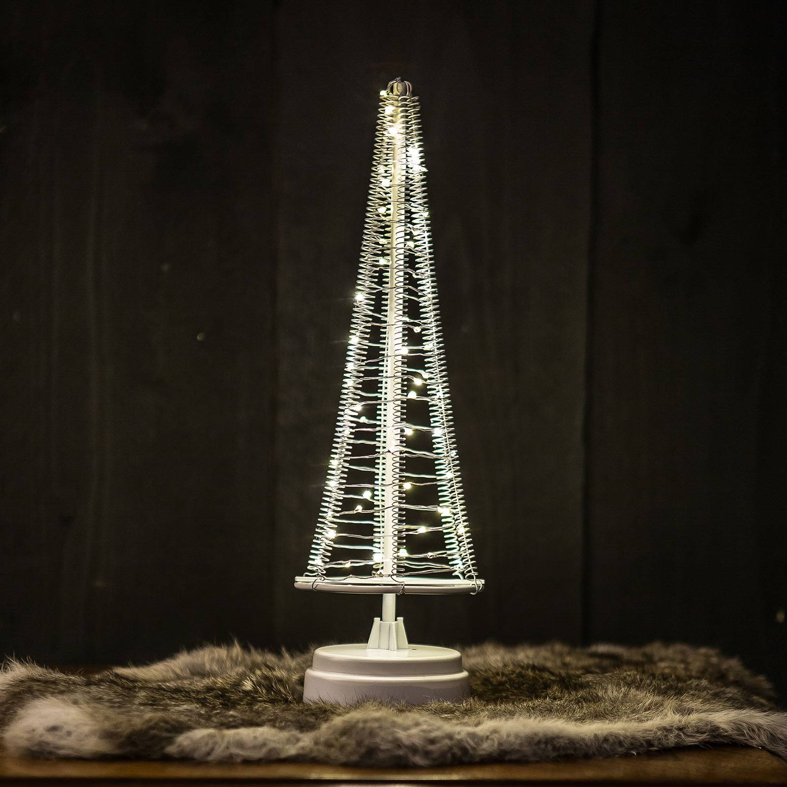 Baum Santa's Tree, Draht silber, Höhe 33,5 cm von Hemsson