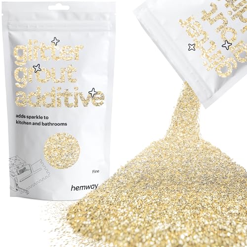 Hemway Champagne Glitter Grout Tile Additive 100g Fliesen Bad Nassraum von Hemway