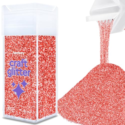 Hemway Craft Glitter Shaker 130g / 4.6oz Glitter for Arts, Crafts, Resin, Tumblers, Nails, Painting, Decoration, Festival, Cosmetic, Body - Ultrafine (1/128" 0.008" 0.2mm) - Rose Gold von Hemway