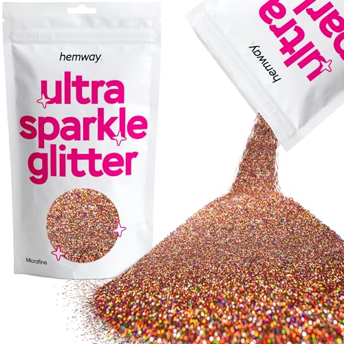 Hemway Erstklassiger Mehrzweck-Glitzerstaub/Puder 0,1 mm 100 Mikron Staub/Puder, 100 g, einzigartige Farben zur Verwendung bei Bastelarbeiten, Weinglas-Arrangements, Dekoration von Hochzeitstischen, für Geschenke, Karten, Blumen, Kosmetika, auf Gesicht, Augenlidern, Körper, Nägeln, Haut, Haar, Bärten, Glitzer, Bronze Holographic, 1/256" .004" 0.1mm 100 microns Hemway Erstklassiger Mehrzweck-Glitzerstaub/Puder 0,1 mm 100 Mikron Staub/Puder, 100 g, einzigartige Farben zur Verwendung bei Bastelarbeiten, Weinglas-Arrangements, Dekoration von Hochzeitstischen, für Geschenke, Karten, Blumen, Kosmetika, auf Gesicht, Augenlidern, Körper, Nägeln, Haut, Haar, Bärten, Glitzer, Bronze Holographic, 1/256" .004" 0.1mm 100 microns von Hemway