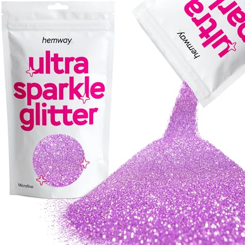 Hemway Erstklassiger Mehrzweck-Glitzerstaub/Puder 0,1 mm 100 Mikron Staub/Puder, 100 g, einzigartige Farben zur Verwendung bei Bastelarbeiten, Weinglas-Arrangements, Dekoration von Hochzeitstischen, für Geschenke, Karten, Blumen, Kosmetika, auf Gesicht, Augenlidern, Körper, Nägeln, Haut, Haar, Bärten, Glitzer, lavendel, 1/256" .004" 0.1mm 100 microns Hemway Erstklassiger Mehrzweck-Glitzerstaub/Puder 0,1 mm 100 Mikron Staub/Puder, 100 g, einzigartige Farben zur Verwendung bei Bastelarbeiten, Weinglas-Arrangements, Dekoration von Hochzeitstischen, für Geschenke, Karten, Blumen, Kosmetika, auf Gesicht, Augenlidern, Körper, Nägeln, Haut, Haar, Bärten, Glitzer, lavendel, 1/256" .004" 0.1mm 100 microns von Hemway