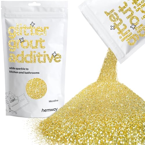 Hemway Glitter Grout Additiv (Microfine 1/256" 0,004" 0.1mm) Grout Tile Additive Fliesen Bad Nassraum Küche - Copper Holographic - 100g von Hemway