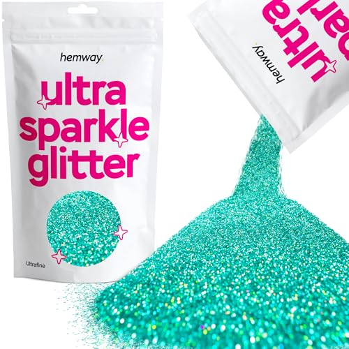 Hemway Hochwertiger Mehrzweck-Glitzerstaub/Puder 100 g Einzigartige Farben zur Verwendung bei Bastelarbeiten, Weinglas-Arrangements, Dekoration von Hochzeitstischen, für Geschenke, Karten, Blumen, Kosmetika, auf Gesicht, Augenlidern, Körper, Nägeln, Haut, Haar, Bärten, Glitzer, Turquoise Holographic Hemway Hochwertiger Mehrzweck-Glitzerstaub/Puder 100 g Einzigartige Farben zur Verwendung bei Bastelarbeiten, Weinglas-Arrangements, Dekoration von Hochzeitstischen, für Geschenke, Karten, Blumen, Kosmetika, auf Gesicht, Augenlidern, Körper, Nägeln, Haut, Haar, Bärten, Glitzer, Turquoise Holographic von Hemway
