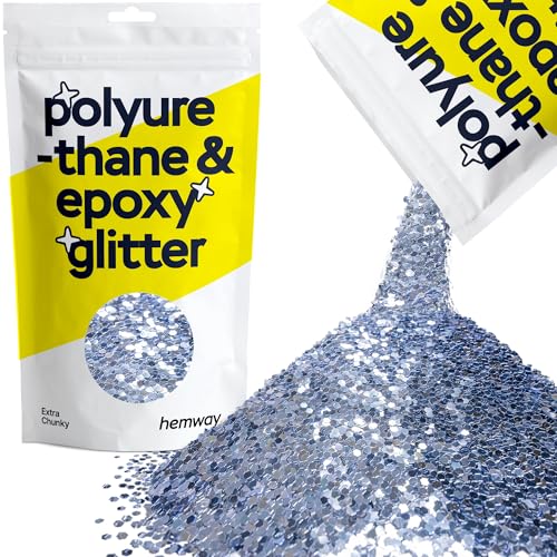 Hemway | Polyurethan und Epoxid-Glitter - EXTRA CHUNKY - 1/24" 0,040" 1mm - Azure / 100 g von Hemway