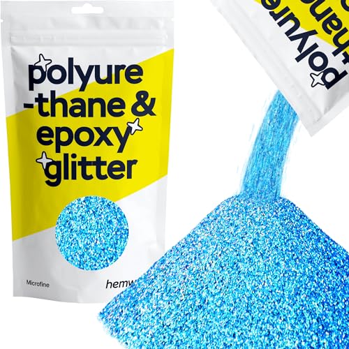 Hemway | Polyurethan und Epoxid-Glitter - MICROFINE- - 1/256" 0,004" 0,1mm - Ocean Blue Holographic / 100 g von Hemway