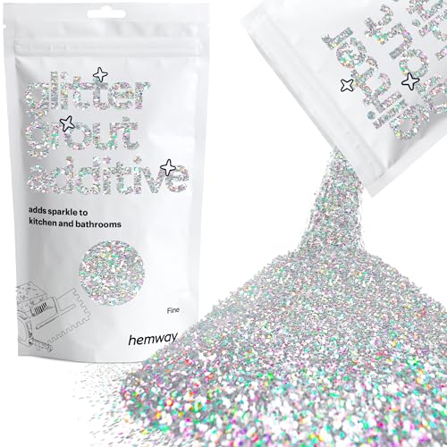 Hemway Silber Holographic Glitter Grout Tile Additive 100g Fliesen Bad von Hemway