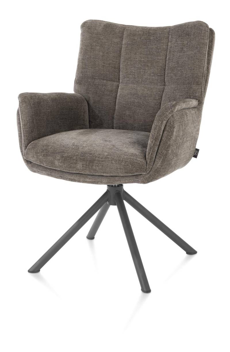 Henders & Hazel Armlehnstuhl JUNA ca. B62 H91 T67 cm in Stoff Livigno chenille braun Henders & Hazel Armlehnstuhl JUNA ca. B62 H91 T67 cm in Stoff Livigno chenille braun von Henders & Hazel