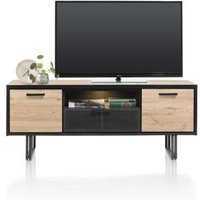 Henders & Hazel Avalon Lowboard mit LED 2 Türen+1 Lade+1 Nische HPL/Metallgestell Henders & Hazel Avalon Lowboard mit LED 2 Türen+1 Lade+1 Nische HPL/Metallgestell von Henders & Hazel