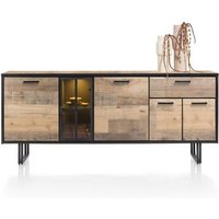 Henders & Hazel Avalon Sideboard mit LED 4 Türen+1 Lade+1 Glastür HPL/Metallgestell Henders & Hazel Avalon Sideboard mit LED 4 Türen+1 Lade+1 Glastür HPL/Metallgestell von Henders & Hazel