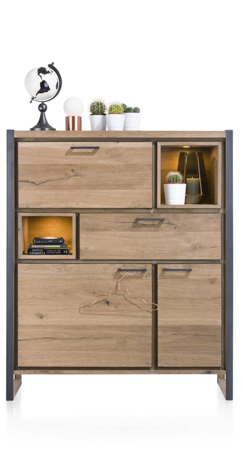 Henders & Hazel Highboard Metalo in Railway brown von Henders & Hazel