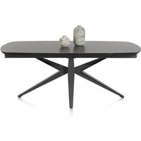 Henders & Hazel Lazio Auszugtisch Keramikplatte auf Glas/Metallgestell schwarz von Henders & Hazel