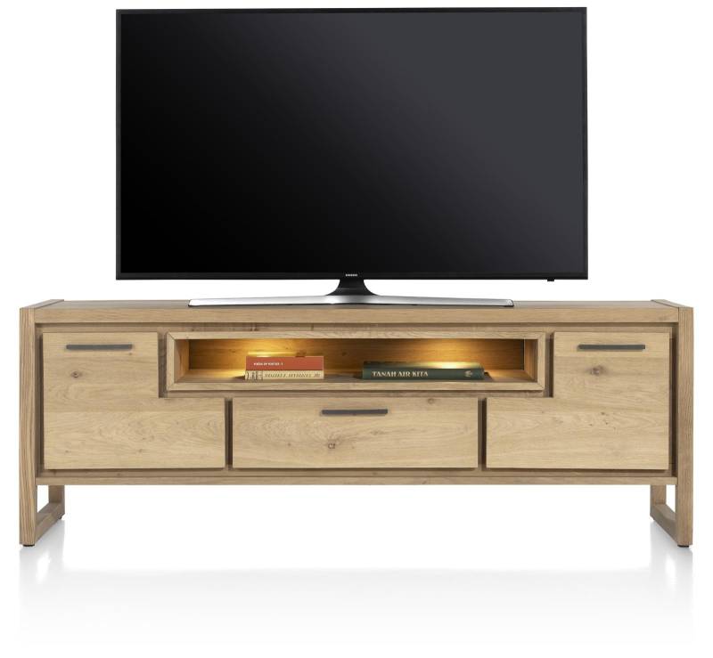 Henders & Hazel Lowboard NYSTEAD ca. B170 H60 T42 cm in Eiche furniert mit Platinlack von Henders & Hazel