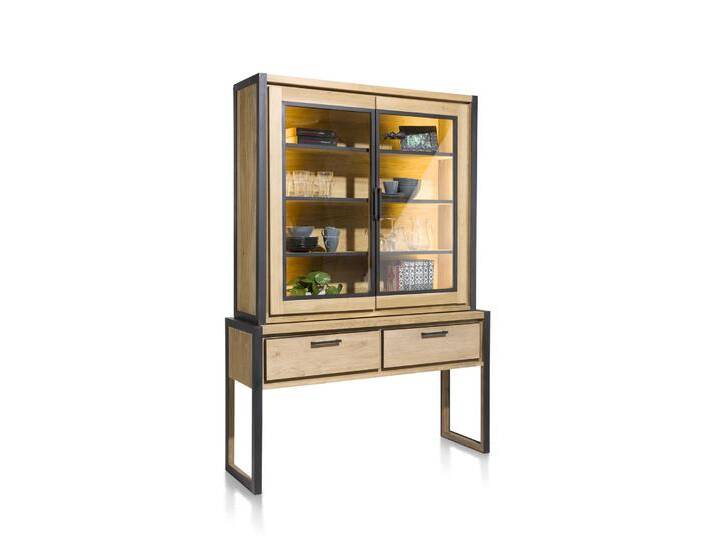 Henders & Hazel Metalo Buffet 2 Glastüren + LED Eiche Henders & Hazel Metalo Buffet 2 Glastüren + LED Eiche von Henders-&-Hazel