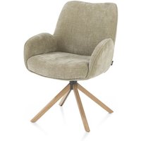 Henders & Hazel Riley Armlehnstuhl 4-Fuß Gestell + drehbar Stoff Cadiz von Henders & Hazel