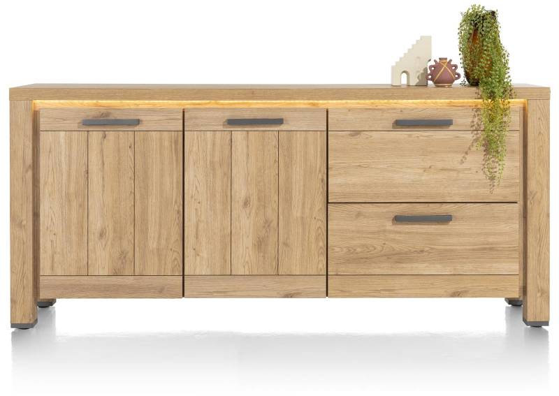Henders & Hazel Sideboard DELMONTE ca. B190 H85 T42 cm in Eiche natur furniert von Henders & Hazel