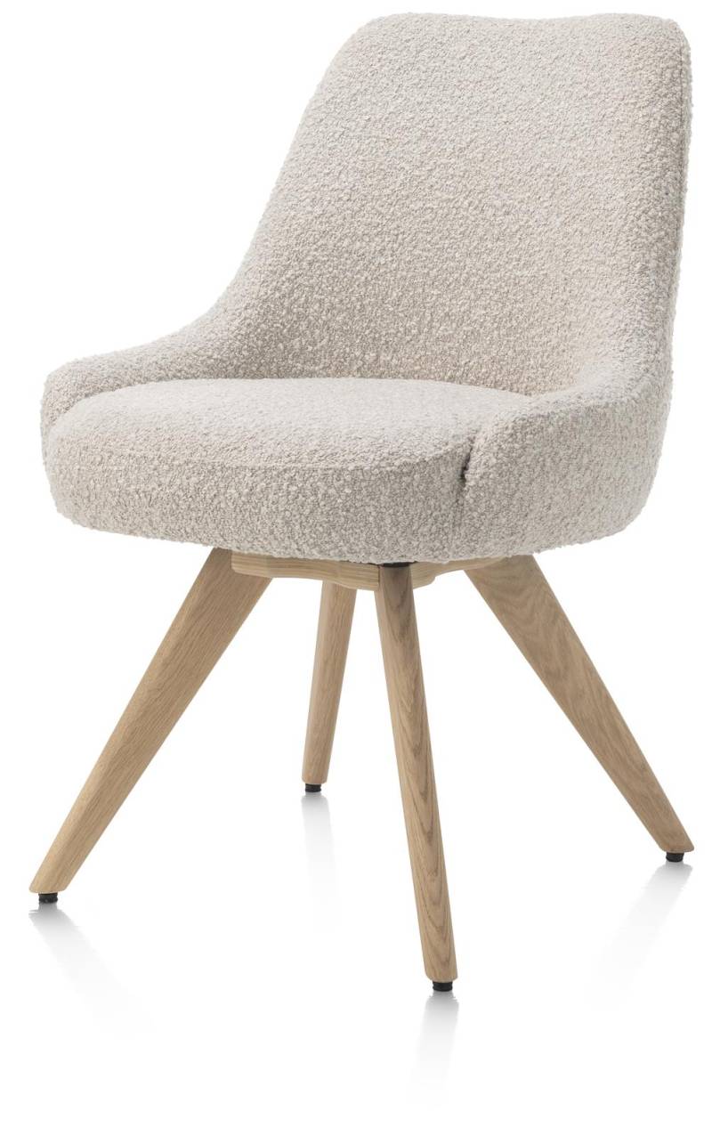 Henders & Hazel Stuhl 2er-Set ROCCO in Stoff Brioni Creme von Henders & Hazel