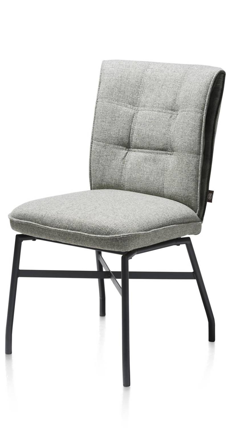 Henders & Hazel Stuhl  EDEN ca. B50 H91 T69 cm in Leder/Stoffkombi Taurus von Henders & Hazel