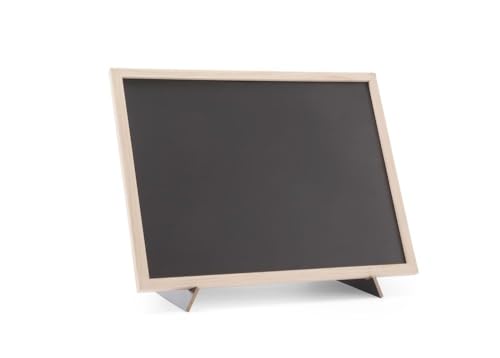 HENDI 664124 Kreidetafel, Blackboard, Schiefertafel, Memoboard, mit Ständer, Holzrahmen, 300x400mm, Holz von HENDI