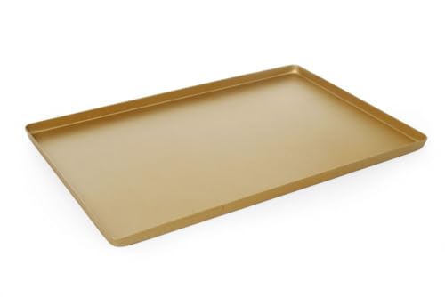 HENDI Auslageplatte, Vitrinenblech, Sandwichplatte, 600x400x(H)20mm, Aluminium, Gold von HENDI