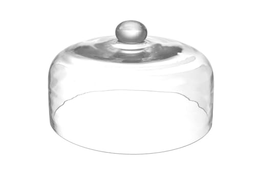 HENDI Cloche aus Glas, Transparent Glas, Speisen spektakulär präsenteren mit der Räucherpiste, ø275x(H)140mm, Glas von HENDI