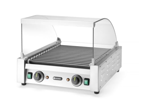 HENDI Glasabdeckung, für HENDI Rollengrill - 14 Rollen 268735, 470x491x(H)250mm von HENDI