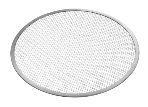 HENDI Pizza Screen, Pizzagitter, Pizzablech, Pizzaschieber, Ideal für gleichmäßiges Pizza-Backen, ⌀430mm, Aluminium von HENDI