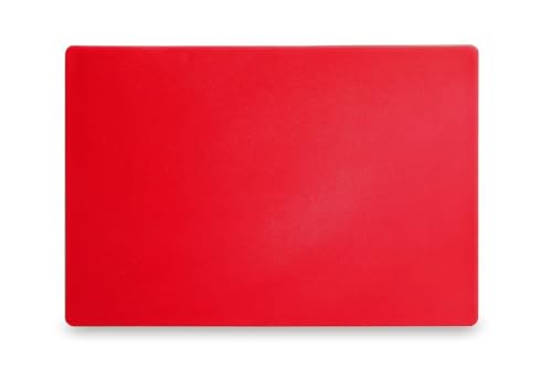 HENDI Schneidbretter, HACCP, Beidseitig nutzbar, für Fleisch, 450x300x(H)12,7mm, HDPE 500 Kunststoff, rot von HENDI