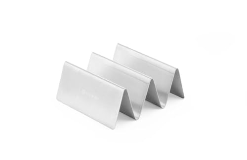 HENDI Taco Halter, Taco Ständer, hält bis zu 2 Tacos, 135x115x(H)50mm, Edelstahl von HENDI
