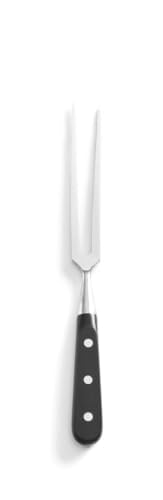 HENDI Tranchiergabel, Fleischgabel, Küchenmesser, Messer, Hergestellt aus geschmiedetem Chrom-Molybdän-Stahl, Klinge: 175mm, Länge: 290mm, POM-Plastic, Edelstahl HENDI Tranchiergabel, Fleischgabel, Küchenmesser, Messer, Hergestellt aus geschmiedetem Chrom-Molybdän-Stahl, Klinge: 175mm, Länge: 290mm, POM-Plastic, Edelstahl von HENDI