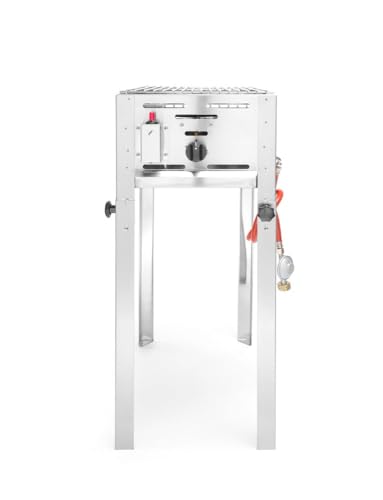 HENDI Grill-Master mini, Elektronisches Zündgerät, nur für Verwendung im Aussenbereich, für Gasflaschengas (Propan/Butan), 5kW(Hs), 340x540x(H)840mm, Edelstahl 18/0 von HENDI