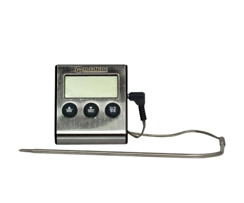 HENDI Bratenthermometer mit Timer, –50°C to 250°C, Edelstahl von HENDI