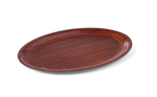 HENDI Woodform Serviertablett, Oval, Mahagonifarben, 230x160mm von HENDI