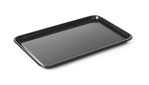 HENDI Auslageplatte, Vitrinenblech, Temperaturbeständig von -20° bis 70°C, Auslageplatten Melamin, Geschirrspülmaschinengeeignet, 300x150x(H)17mm, Schwarz von HENDI