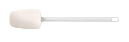 HENDI Teigschaber, Löffelförmig, Klinge: 117mm, ABS Griff, Schaber aus synthetischem Gummi, 75x408mm, ABS Kunststoff von HENDI