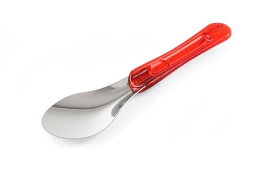 HENDI Eiscreme Spachtel , mit Tritan Griff, Spachtel Löffel, Eiscreme, 260mm, Edelstahl 18/10, Rot von HENDI