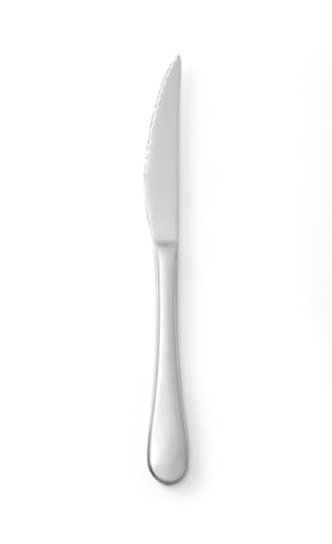 HENDI Steak-Messer, Stückzahl: 6, Handpoliert, stilvolles Hochglanzdesign, 215mm, Edelstahl 18/0 von HENDI