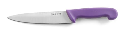 HENDI Kochmesser, Küchenmesser, Messer, HACCP, Geschirrspülmaschinengeeignet, antiallergen, Klingte: 180mm, Länge 320mm, Edelstahl, Polypropylen, violett von HENDI