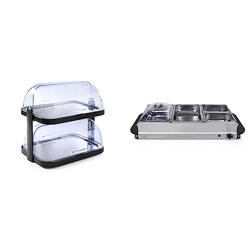 HENDI 871812 Rolltop-Präsenter Gekühlt & Tristar BP-6285 Buffet-Server, 300, Silber HENDI 871812 Rolltop-Präsenter Gekühlt & Tristar BP-6285 Buffet-Server, 300, Silber von HENDI