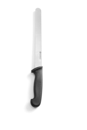 HENDI Brotmesser, Küchenmesser, Messer, HACCP, Geschirrspülmaschinengeeignet, Klingte: 250mm, Länge 385mm, Edelstahl, Polypropylen, schwarz, 843000 von HENDI