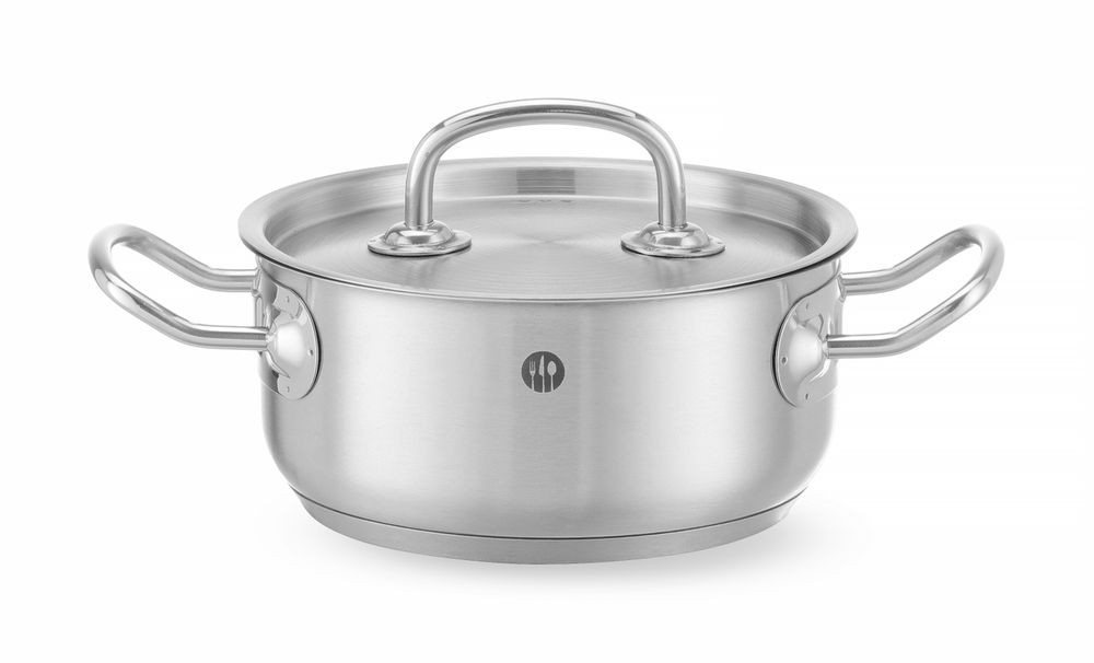 Hendi Kochtopf HENDI Bratentopf - mit Deckel, Kitchen Line, 7,3L, ⌀280x(H)120mm, (Stück, 1-tlg., Kochtopf), Kochtopf, Bratentopf von Hendi