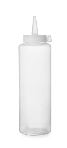 HENDI Spenderflasche, Easy Squeeze, Stückzahl: 1, Spritzflaschen, Squeezeflasche, 0,2L, ø50x(H)185mm, Polypropylen, Transparant von HENDI